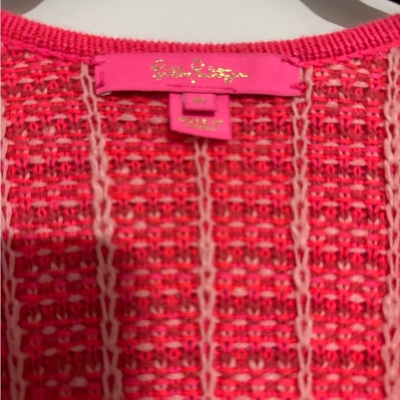 Lilly Pulitzer Pink Fringed Blazer - Picture 4 of 6
